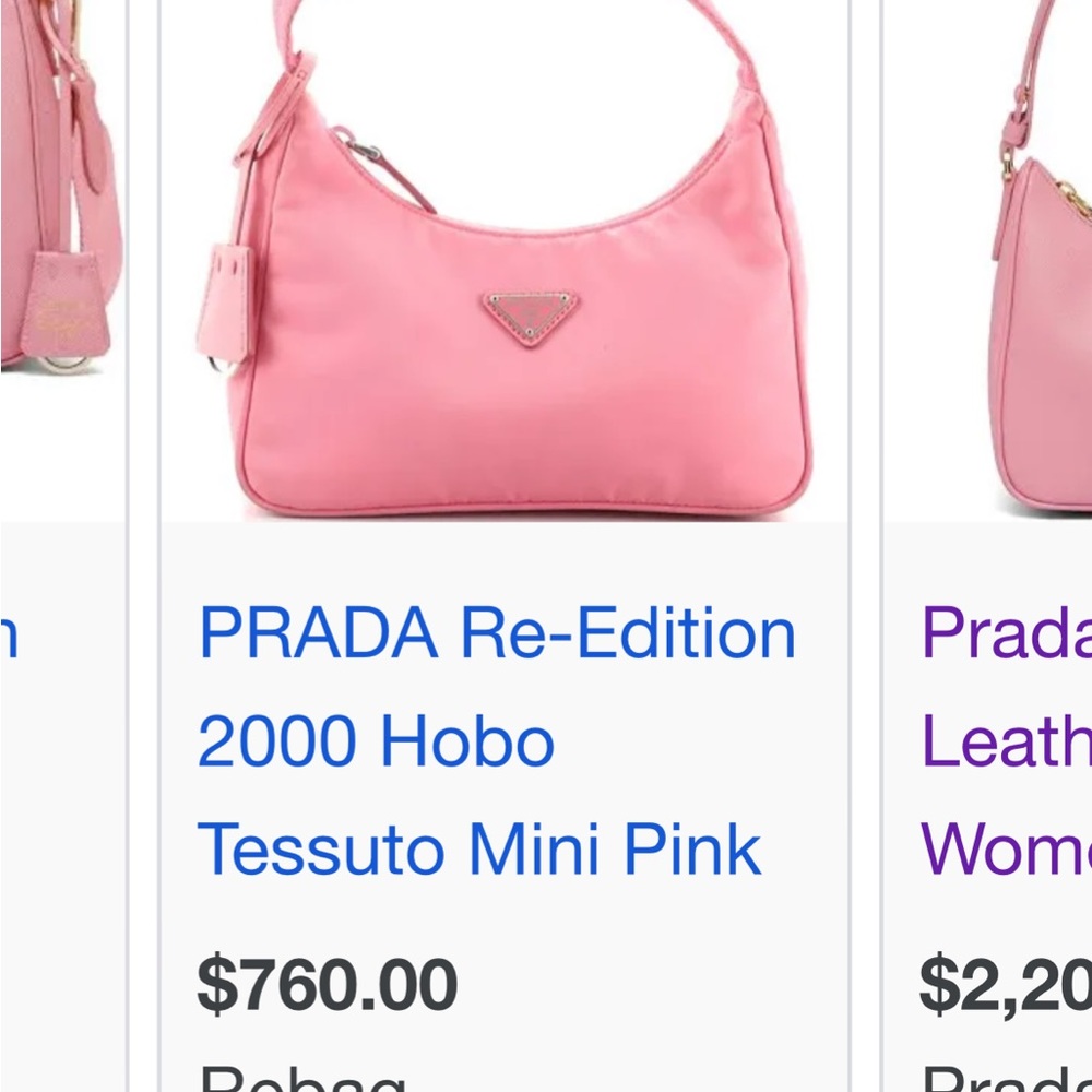 Prada nylon hand bag re-edition